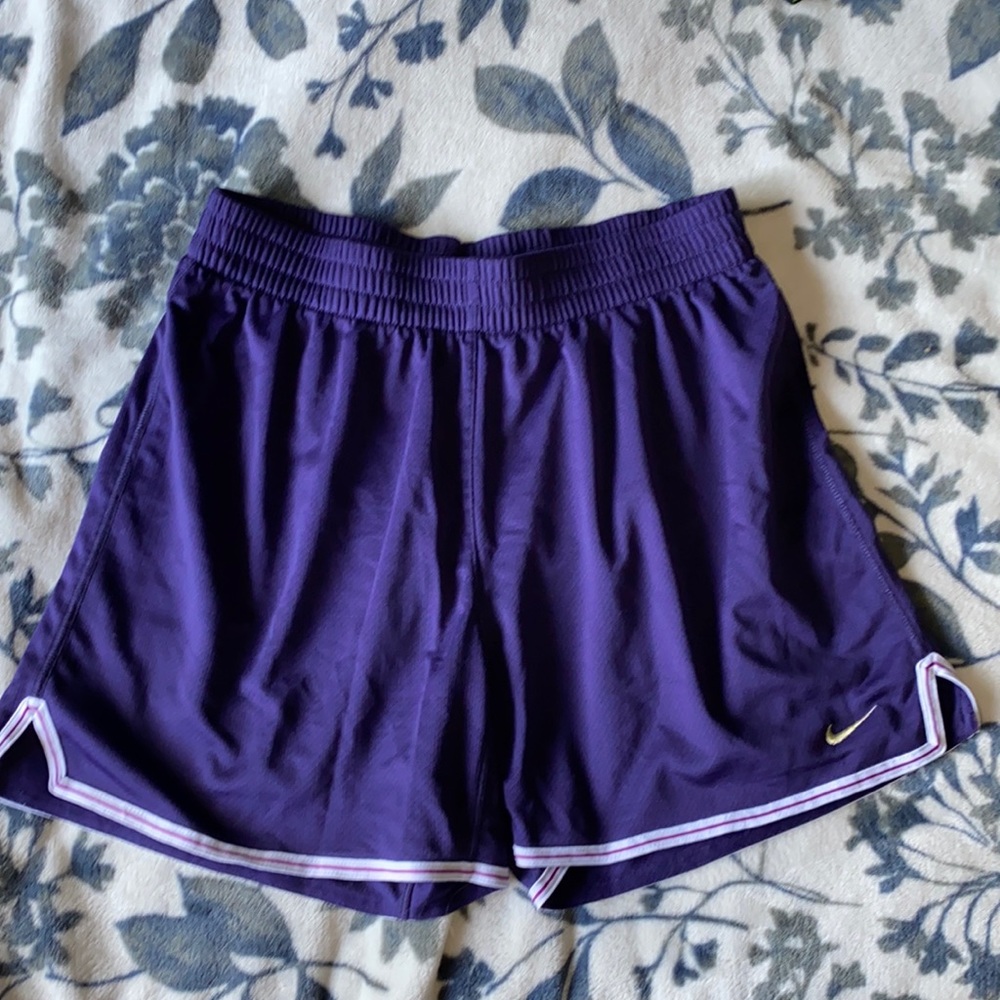 purple nike dri-fit shorts